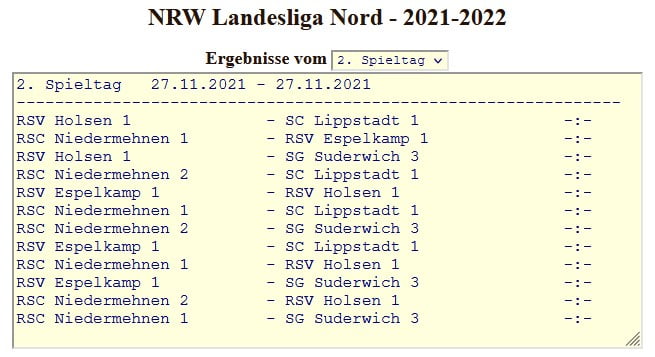 Landesliga Nord - 2. Spieltag - Gruppe 1 & 3 (radball.at)