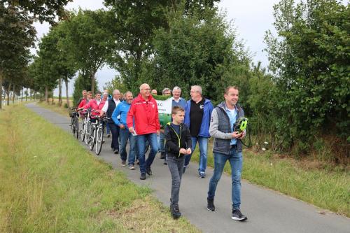 Anmarsch der Radsportler