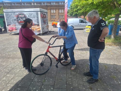 Test-Radballmaschine